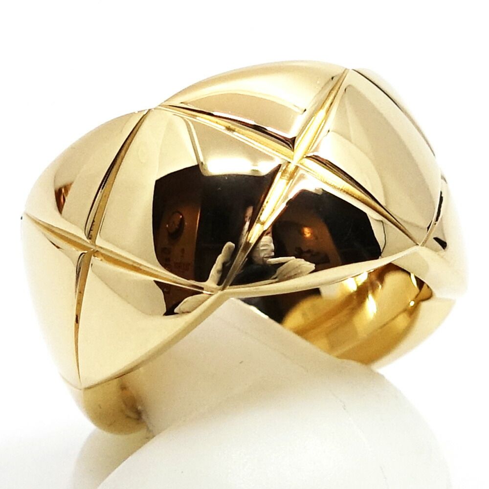 Chanel 18K Yellow Gold Coco Crush Ring Large Model — view 6
