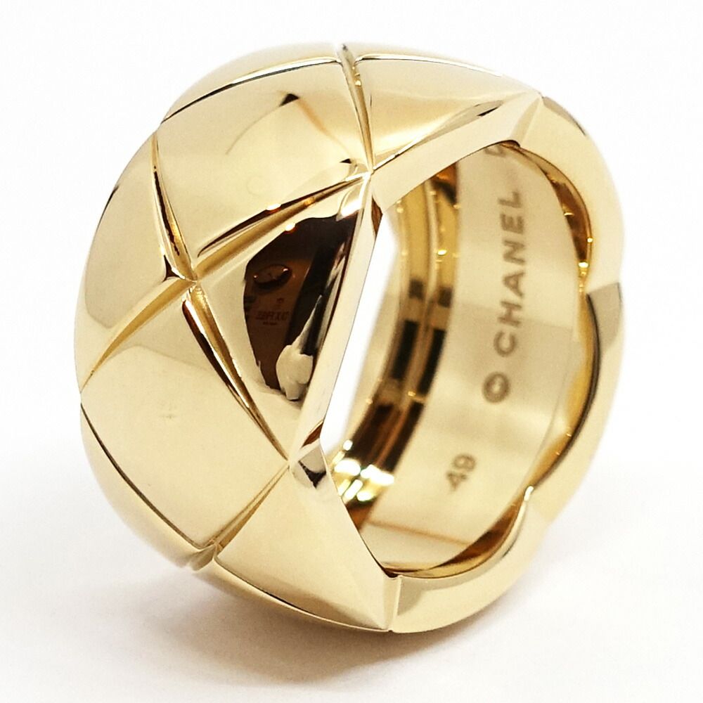 Chanel 18K Yellow Gold Coco Crush Ring Large Model — view 2