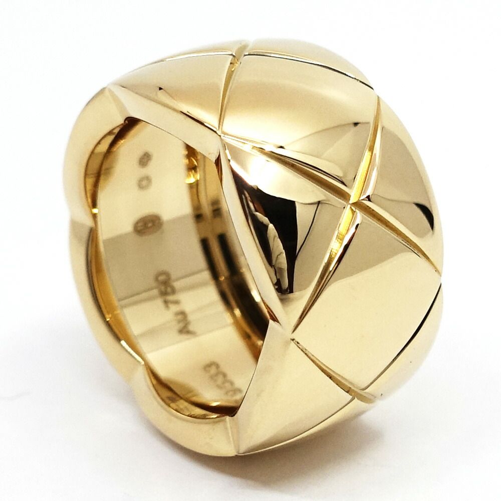 Chanel 18K Yellow Gold Coco Crush Ring Large Model — view 4
