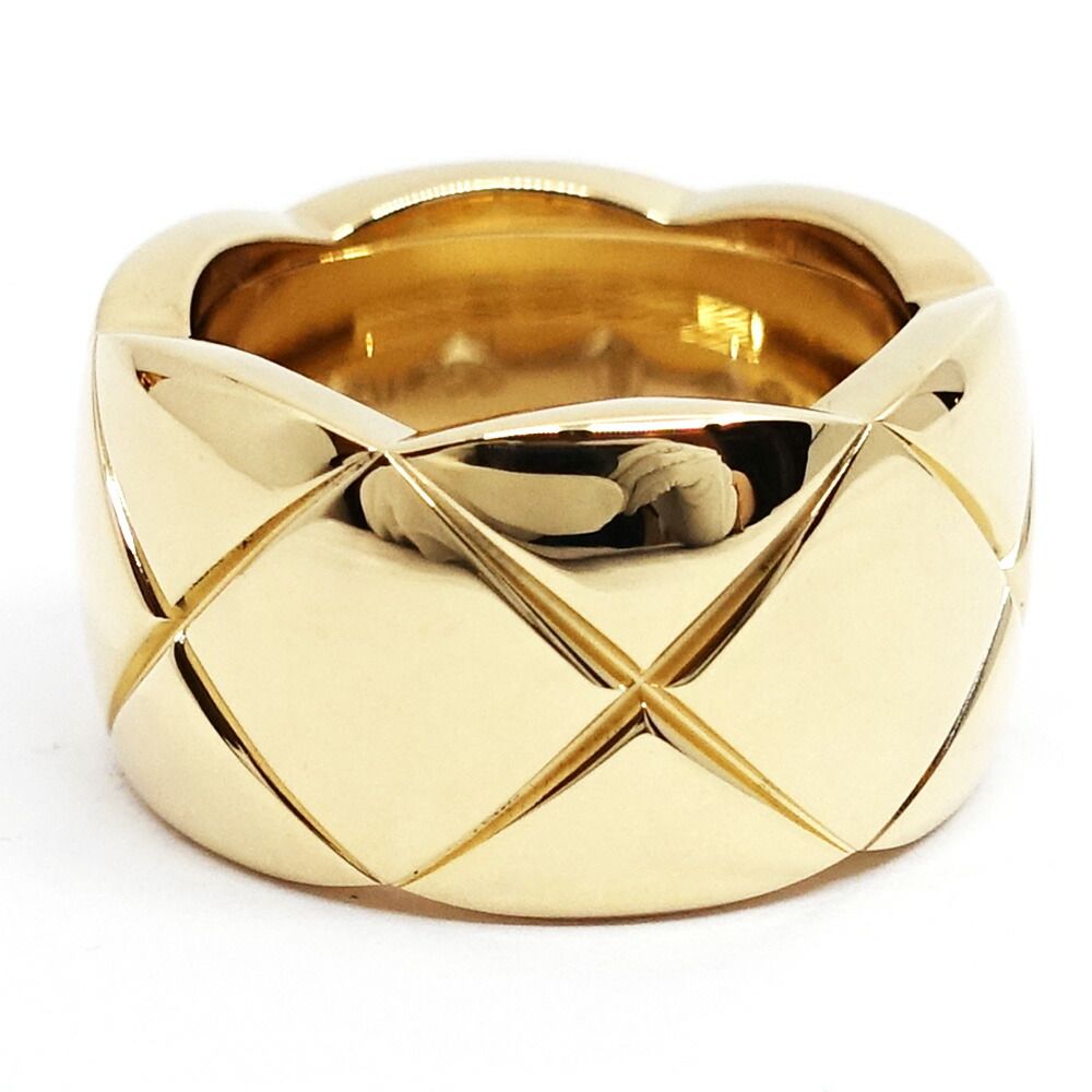 Chanel 18K Yellow Gold Coco Crush Ring Large Model — view 7
