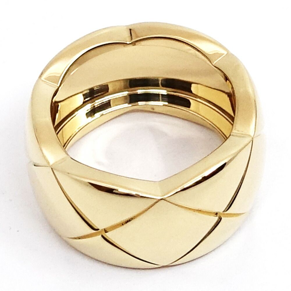 Chanel 18K Yellow Gold Coco Crush Ring Large Model — view 9
