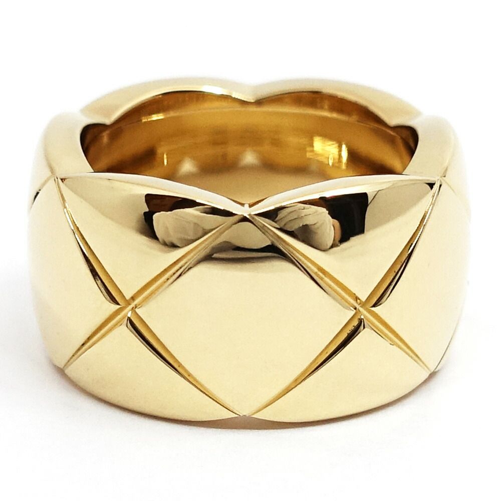 Chanel 18K Yellow Gold Coco Crush Ring Large Model — view 8