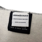 Hermes Scarf Double Face Green Flannel Cote D'ivoire Shawl — view 5