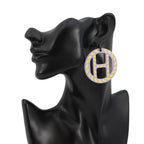 Hermes Earrings Equipe Nautic Buffalo Horn Lavender-yellow — view 4