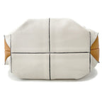 Loewe Tote Color Block Hobo Leather 2-Way Handbag Ivorybrown — view 3