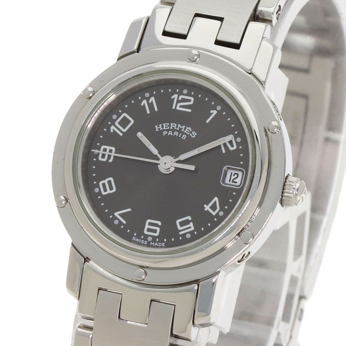 Hermes Clipper Watch SS — view 3
