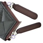 Chanel Classic Small Zip Pouch Black Silver — view 9