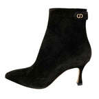 Dior Suede Ankle Boots Black — view 2