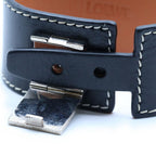 Loewe Anagram Leather Bracelet Black — view 6