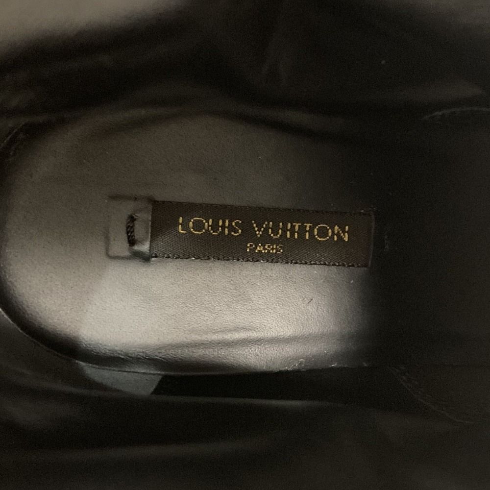 Louis Vuitton Wedge Sole Belt Design Suede Boots 34.5 — view 8