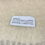Loewe Anagram Leather Patch Wool Mohair Shaggy Scarf Red — view 5