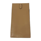 Fendi Shearling Different Materials Mix Phone Pouch Brown — view 2