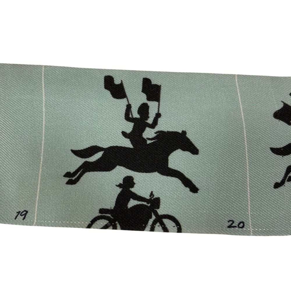 Hermes Parade Twilly Silk Scarf Light Blue — view 6