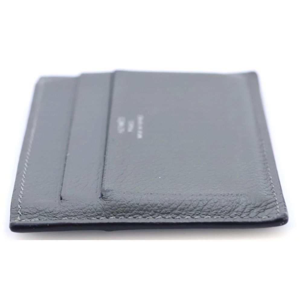 Hermes Citizen Twill Lining Design Leather Card Case Business Holder Set — view 4