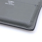 Hermes Citizen Twill Lining Design Leather Card Case Business Holder Set — view 6