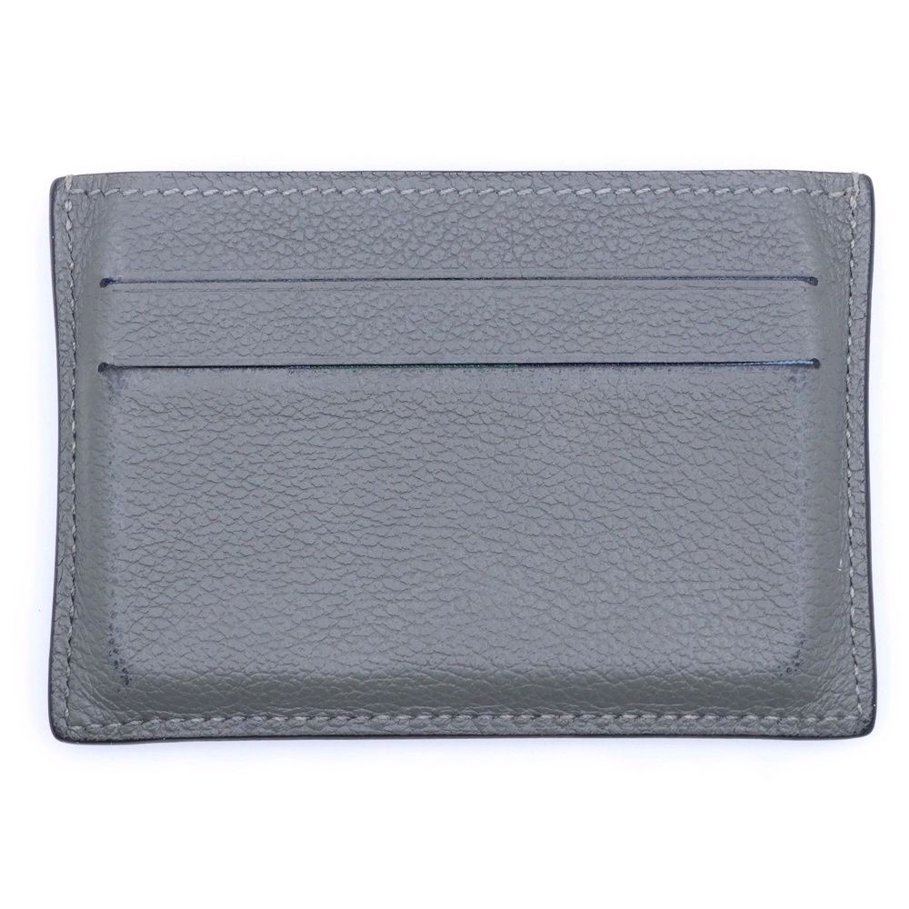 Hermes Citizen Twill Lining Design Leather Card Case Business Holder Set — view 2