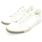 Louis Vuitton Side Gore Leather Low Cut Sneakers Shoes White — view 2