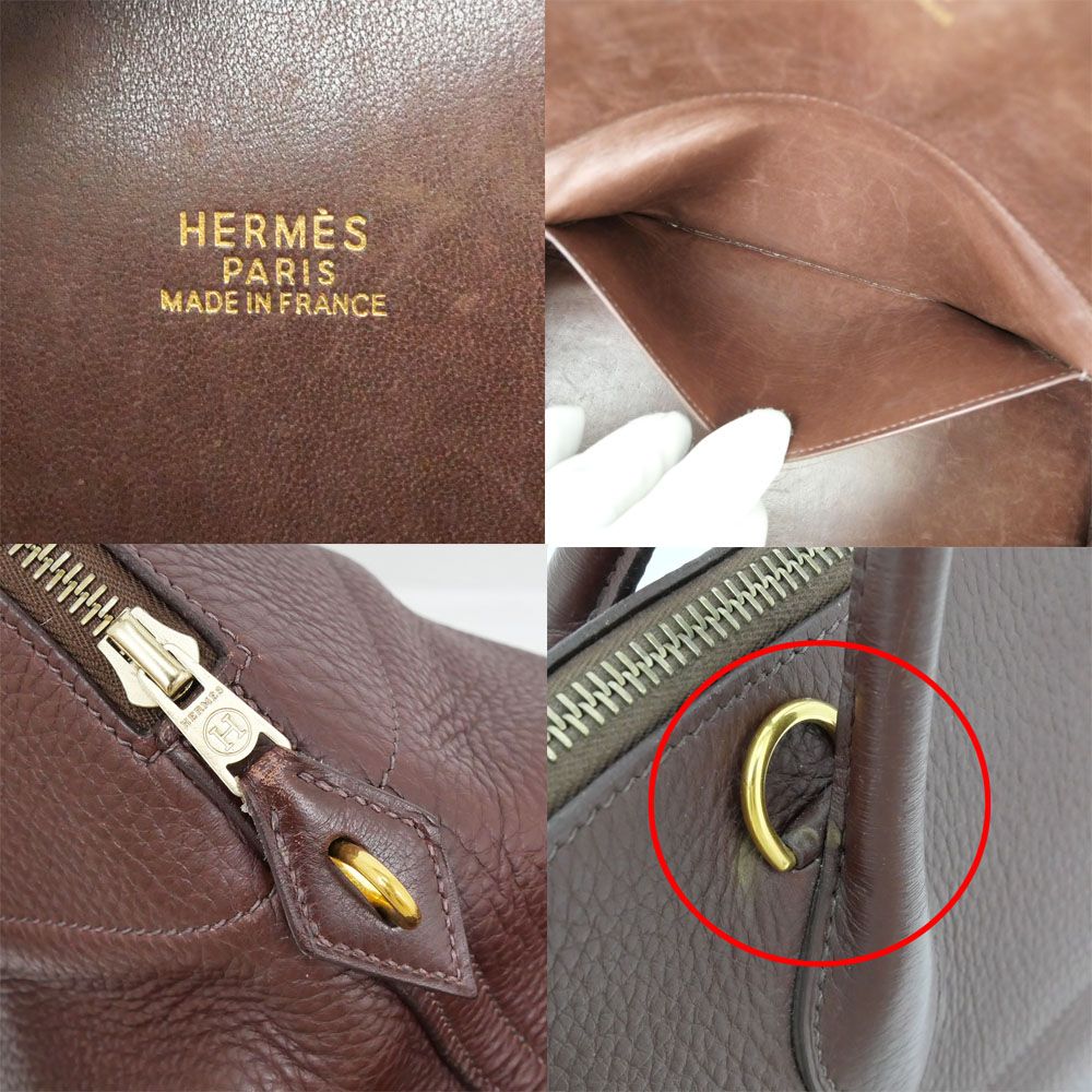 Hermes Bolide 35 Tote Hand Havana Taurillon Clemence — view 6