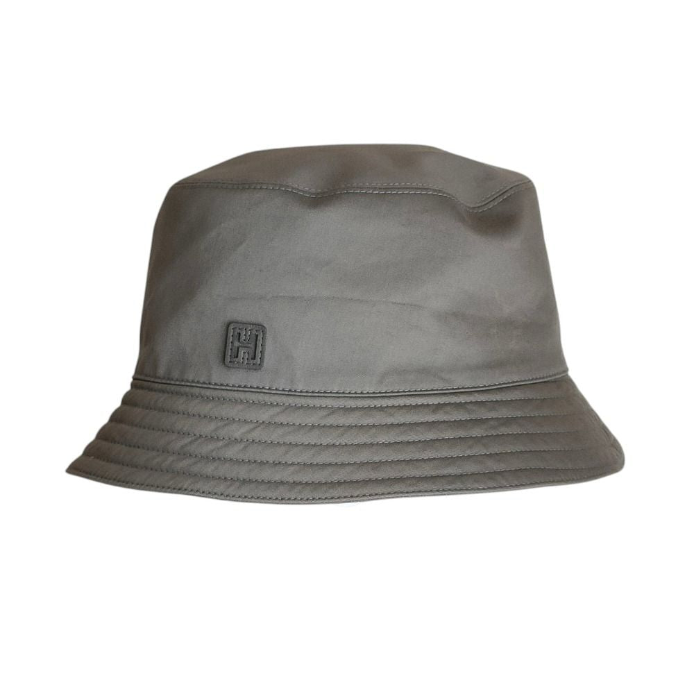 Hermes Fred Cut Bucket Hat 60 Gray — view 4