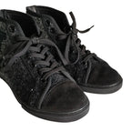 Louis Vuitton Wool Sequin High Cut Sneakers 34 — view 7