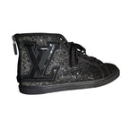 Louis Vuitton Wool Sequin High Cut Sneakers 34 — view 6