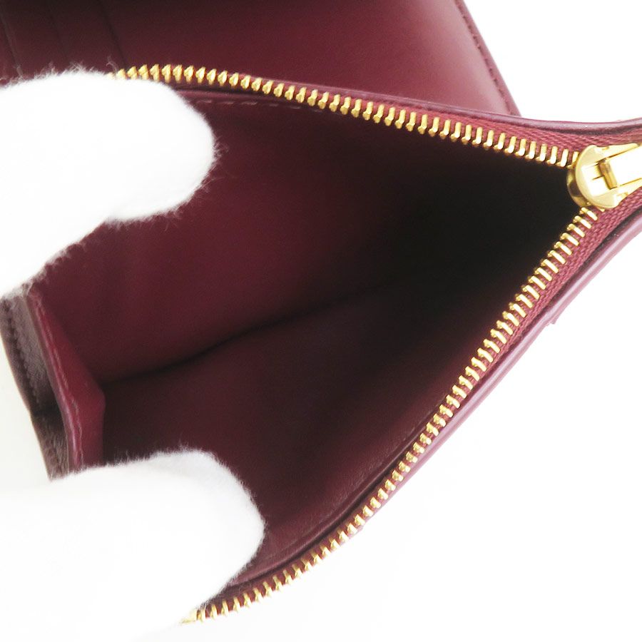 Bottega Veneta Trifold Wallet Leather Red — view 4
