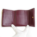 Bottega Veneta Trifold Wallet Leather Red — view 3