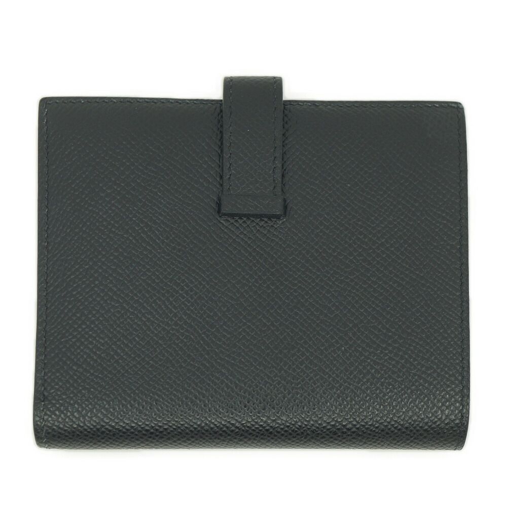 Hermes Bearn Compact Mini Wallet Manufactured Black — view 2