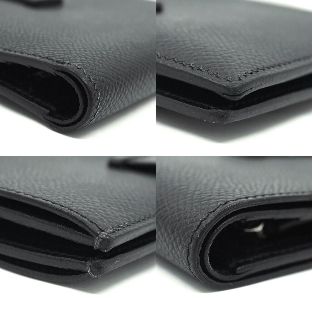 Hermes Bearn Compact Mini Wallet Manufactured Black — view 5