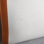 Celine Vertical Cover Large Canvas Leather Camel — view 8