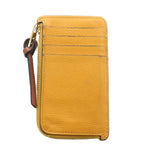Loewe Anagram Fragment Case Coin Purse Card Leather Yellow — view 2
