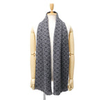 Louis Vuitton Monogram Classic Shawl Scarf Wool Fringe — view 8