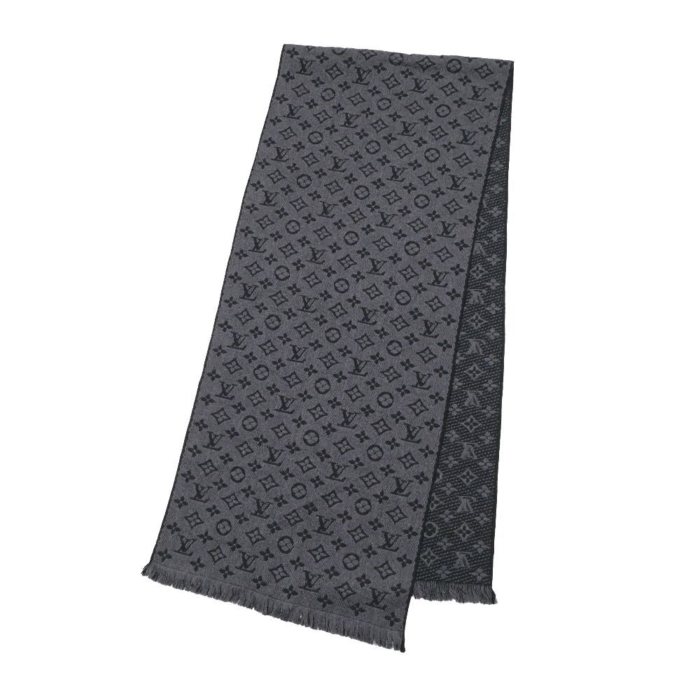 Louis Vuitton Monogram Classic Shawl Scarf Wool Fringe — view 3