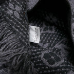 Louis Vuitton Monogram Classic Shawl Scarf Wool Fringe — view 7
