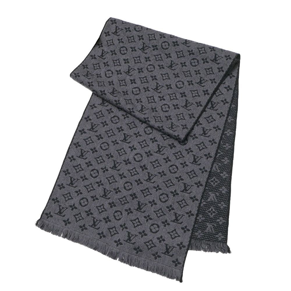 Louis Vuitton Monogram Classic Shawl Scarf Wool Fringe — view 2