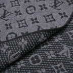 Louis Vuitton Monogram Classic Shawl Scarf Wool Fringe — view 5