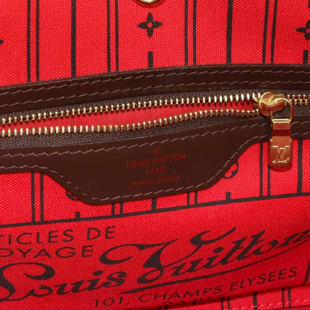 Louis Vuitton Damier Neverfull PM Tote Ebene Brown — view 8