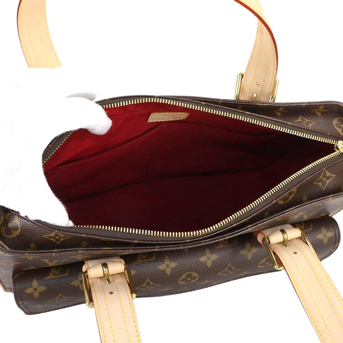 Louis Vuitton Monogram Multiplicity Tote Brown Gold — view 7