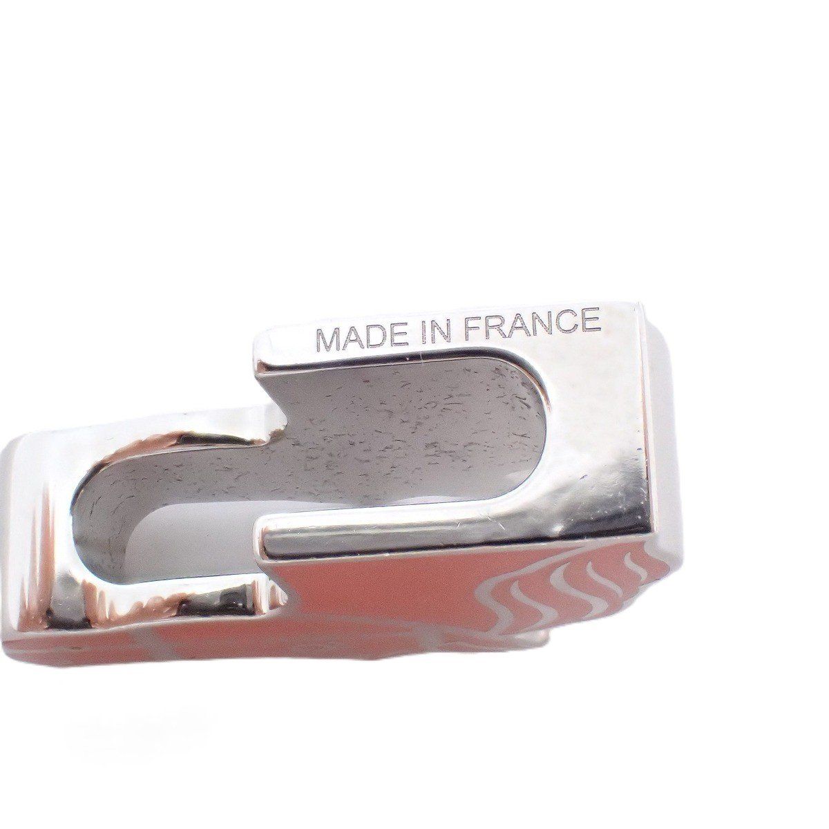 Hermes Scarf Ring Quadrige Silver Red X — view 4
