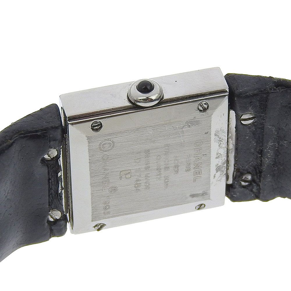Chanel Quilted Stainless Steel Leather Quartz Analog Display — view 6