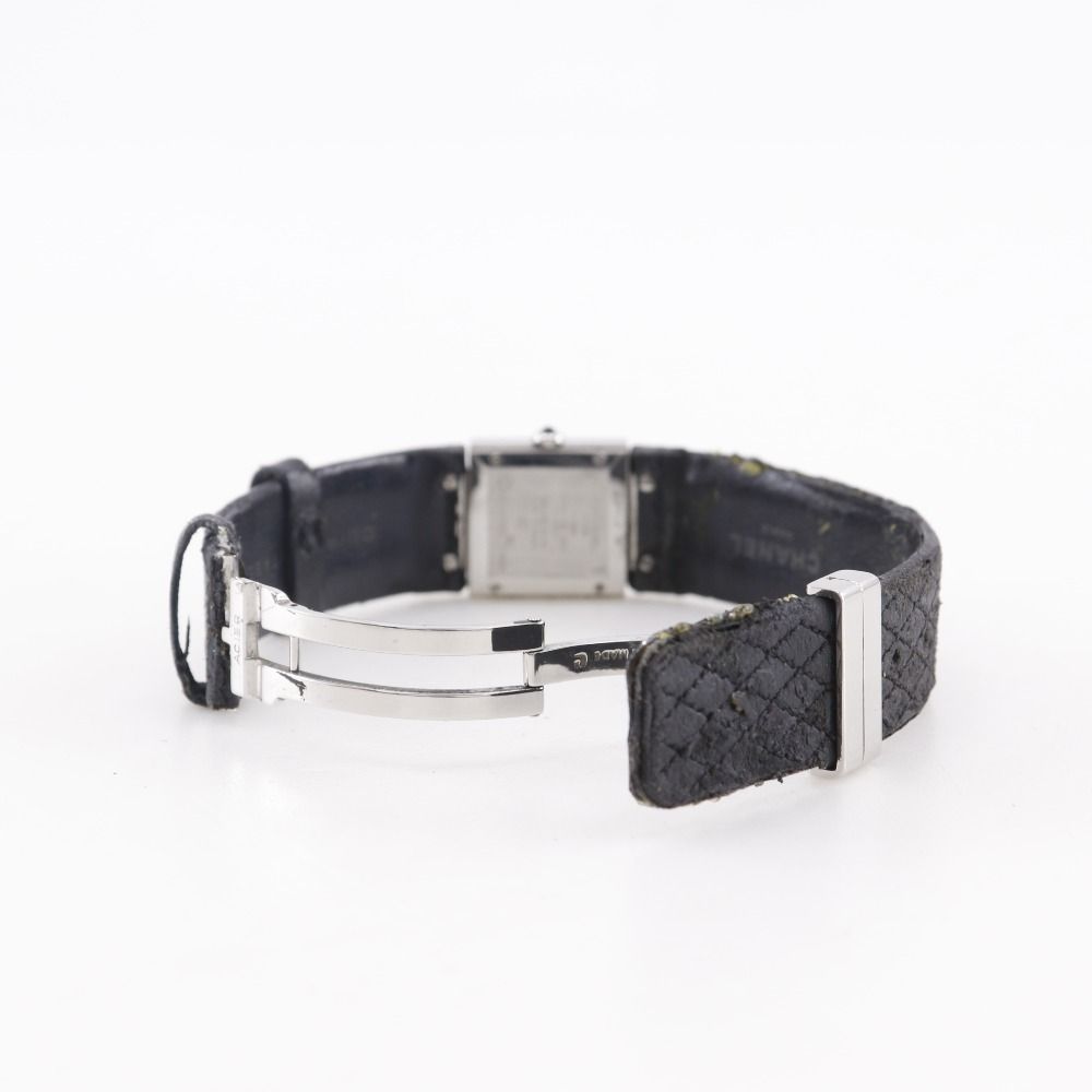 Chanel Quilted Stainless Steel Leather Quartz Analog Display — view 5
