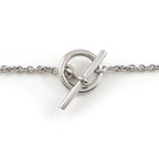 Hermes Bracelet Echappee Toggle Motif Mini Chaine D'ancre 18K White Gold — view 2