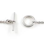 Hermes Bracelet Echappee Toggle Motif Mini Chaine D'ancre 18K White Gold — view 3