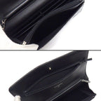Chanel Shoulder Bag Quilted Classic Chain Wallet Black Patent — view 6