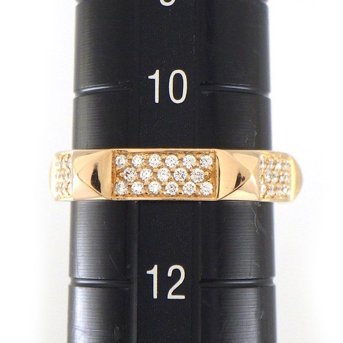 Hermes Ring Clou de Pave 65 Points Diamond 18K Pink — view 8