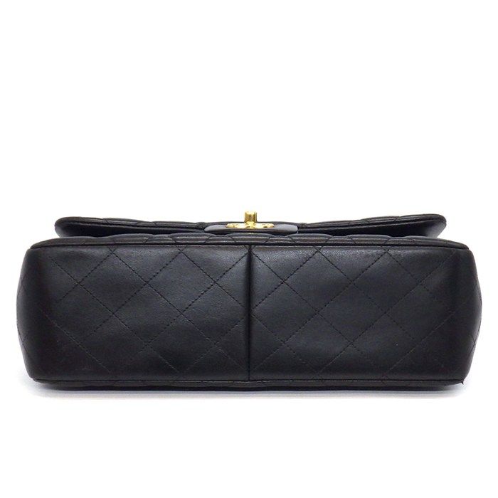 Chanel Shoulder Bag Quilted 30 Classic Large Black Gold — view 4