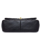 Chanel Shoulder Bag Quilted 30 Classic Large Black Gold — view 4