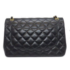 Chanel Shoulder Bag Quilted 30 Classic Large Black Gold — view 2