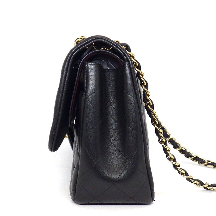 Chanel Shoulder Bag Quilted 30 Classic Large Black Gold — view 3