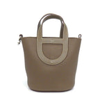 Hermes Handbag in the Loop 18 Etoupe Taurillon Clemence Swift — view 2